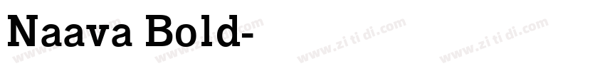 Naava Bold字体转换